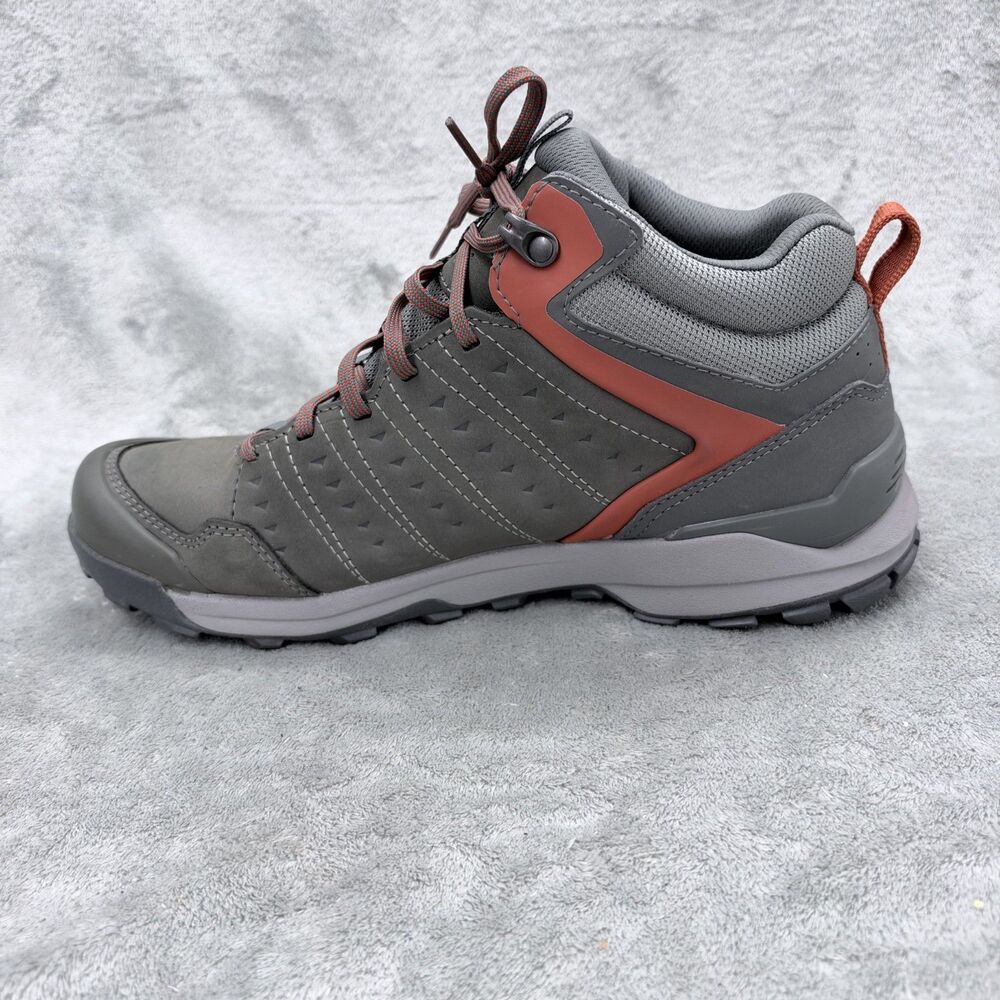 Oboz Sypes Mid B-Dry Men’s Gray/Orange Leather Waterproof Hiking Boots  Size 10 - Picture 7 of 12